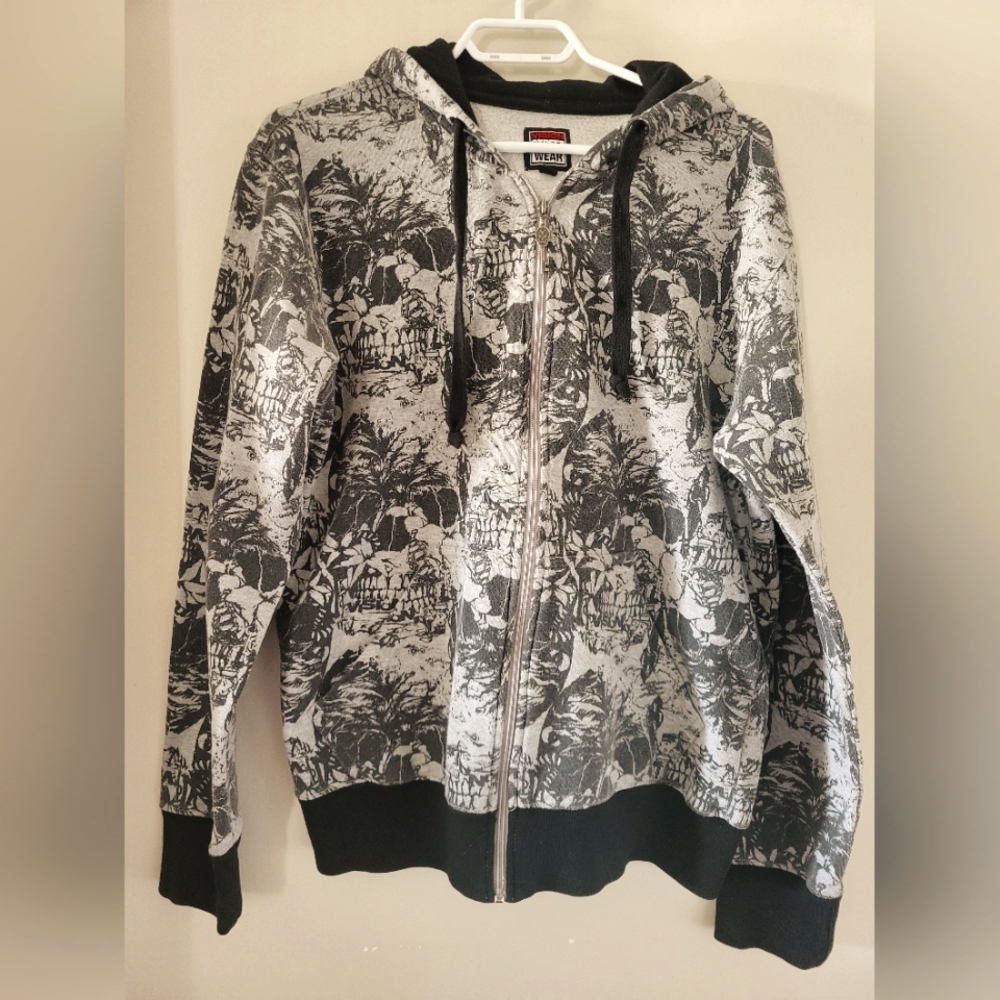 Vision Street Wear Mens Medium Full Zip Hoodie